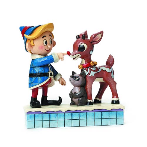 Rudolph the Red-Nosed Reindeer Hermey and Rudolph Traditions Statue